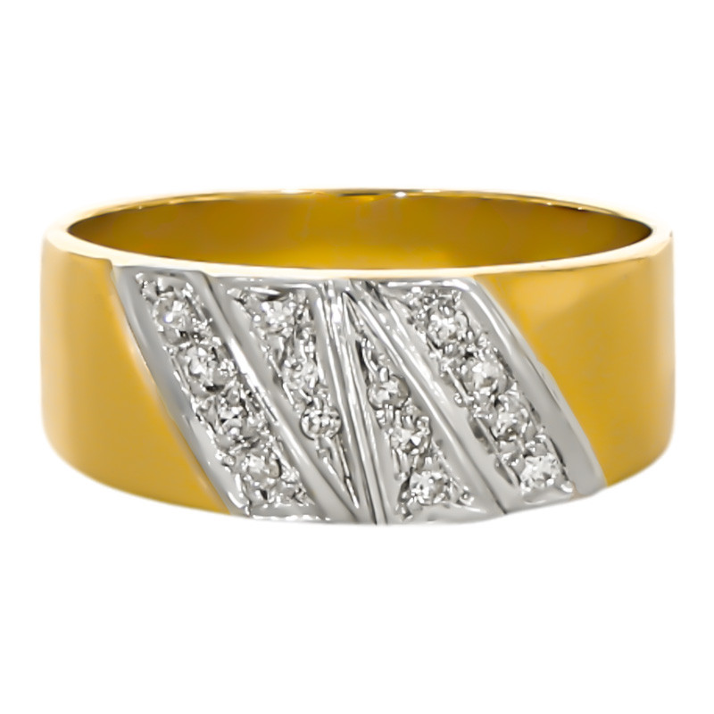 Inel Dama, Aur Galben, 18 k, 4.26 gr, cu Diamante, Cod Produs: 621832