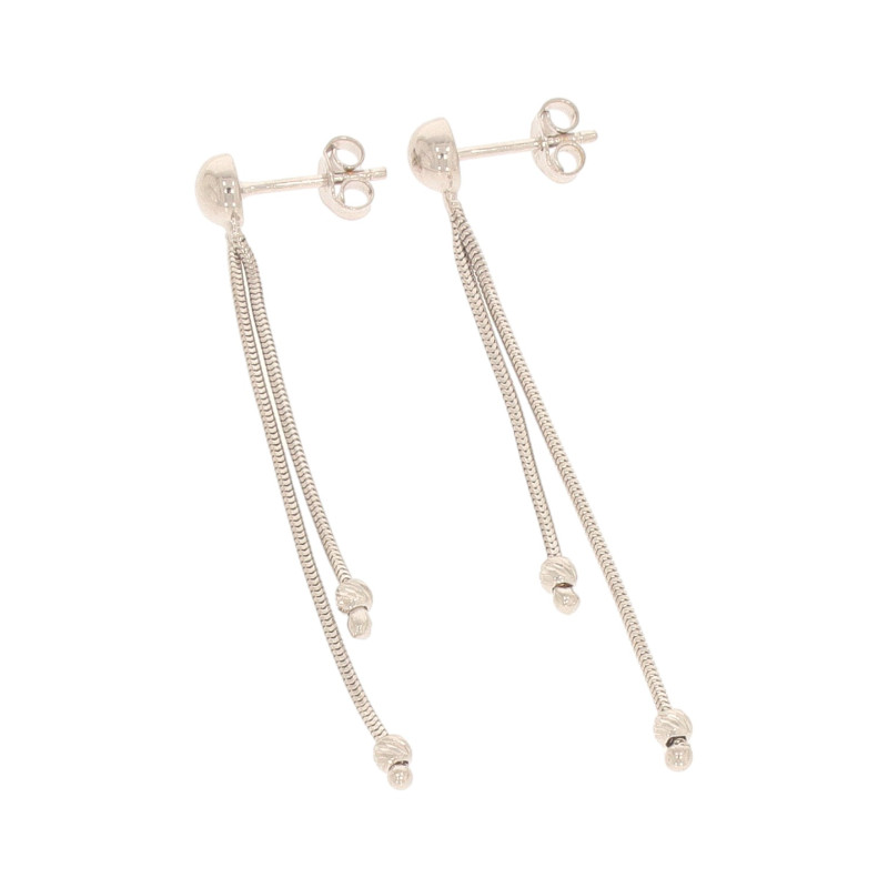 Cercei, Aur Alb, 14 k, 1.77 gr, Cod Produs: 622168 - Tezaurshop.ro