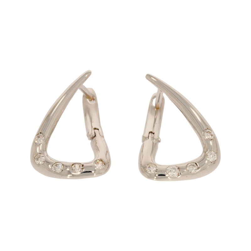 Cercei, Aur Alb, 14 k, 3.18 gr, Cod Produs: 624554 - Tezaurshop.ro