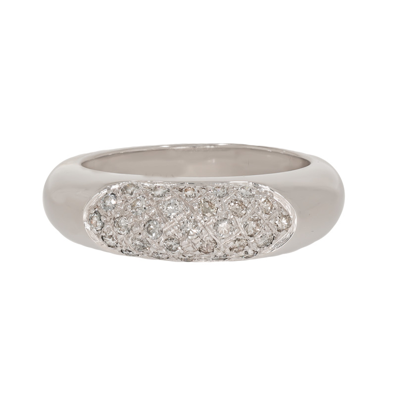 Inel, Aur Alb, 18 k, 6.61 gr, cu Diamante, Cod Produs: 625992
