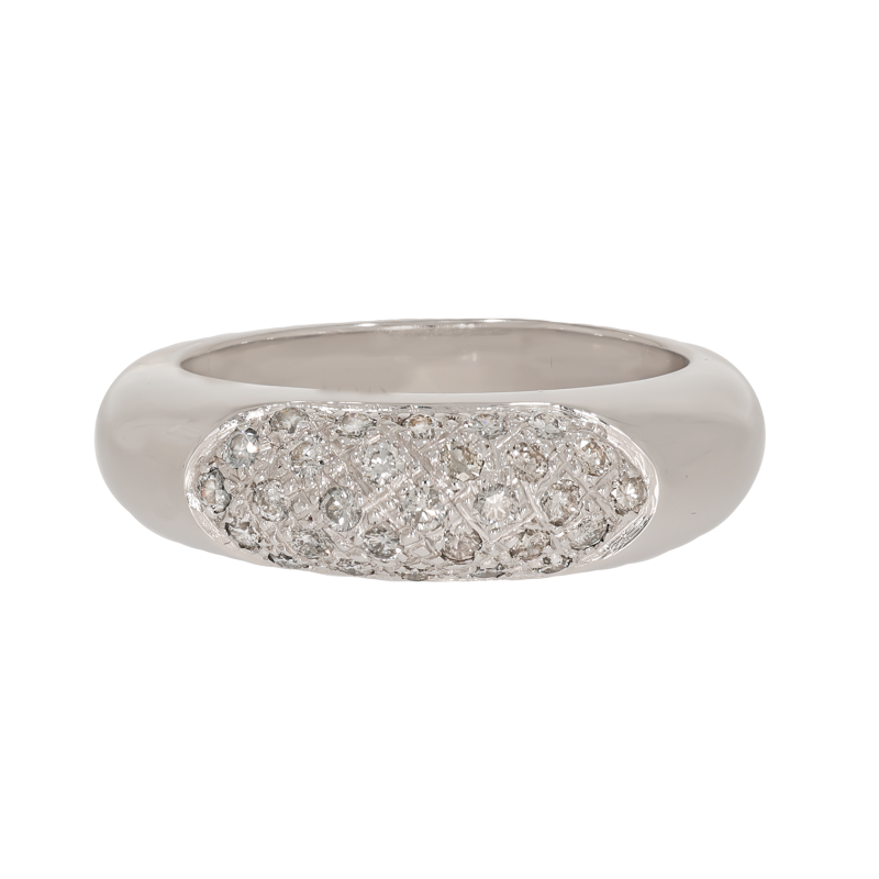 Inel Dama, Aur Alb, 18 k, 6.61 gr, cu Diamante, Cod Produs: 625992