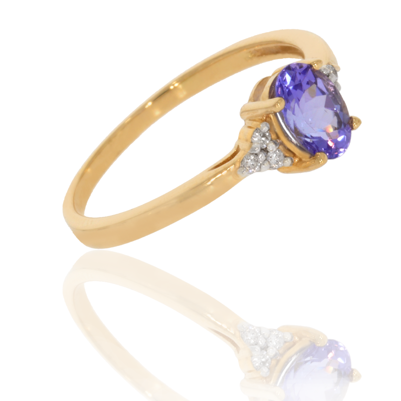 Inel Dama, Aur Galben, 14 k, 2.2 gr, cu Diamante, Cod Produs: 626010 - Tezaurshop.ro