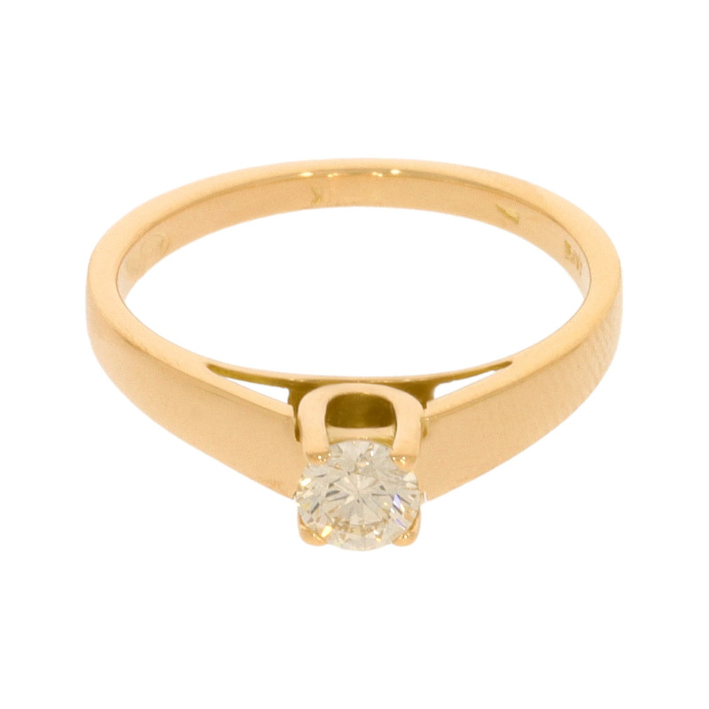 Inel Dama, Aur Galben, 14 k, 2.83 gr, cu Diamante, Cod Produs: 626152 - 2