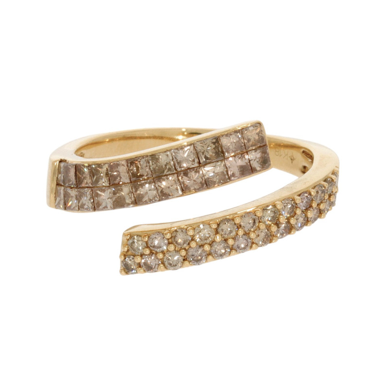 Inel Dama, Aur Galben, 18 k, 4.63 gr, cu Diamante, Cod Produs: 626721 - Tezaurshop.ro