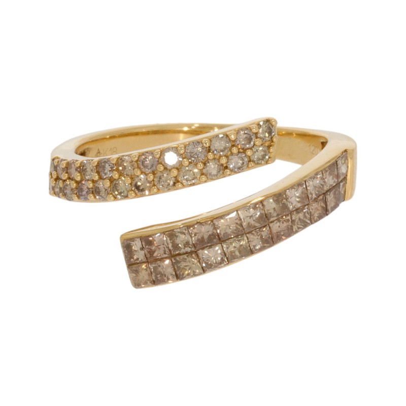 Inel Dama, Aur Galben, 18 k, 4.63 gr, cu Diamante, Cod Produs: 626721 - 2