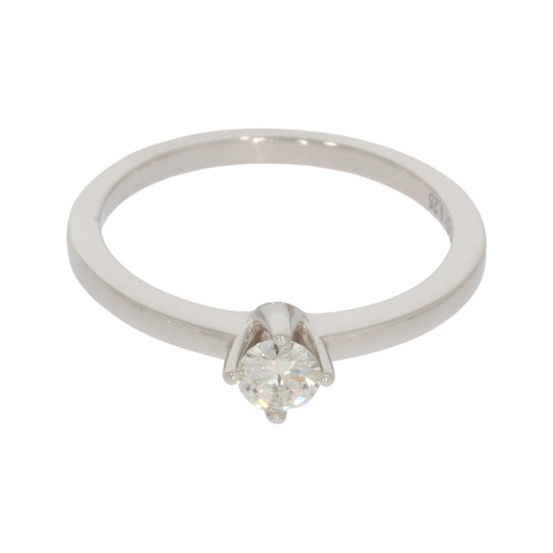 Inel Dama, Aur Alb, 14 k, 2.34 gr, cu Diamante, Cod Produs: 629735 - Tezaurshop.ro