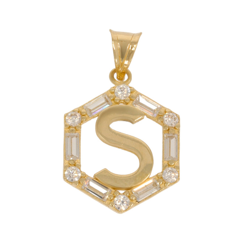 Pandant Initiala, Aur Galben, 14 k, 1.12 gr, Cod Produs: 630145 - Tezaurshop.ro