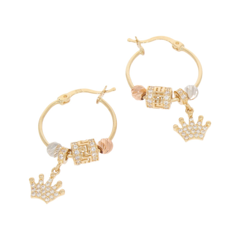 Cercei, Aur Mix, 14 k, 4.69 gr, Cod Produs: 631282 - Tezaurshop.ro