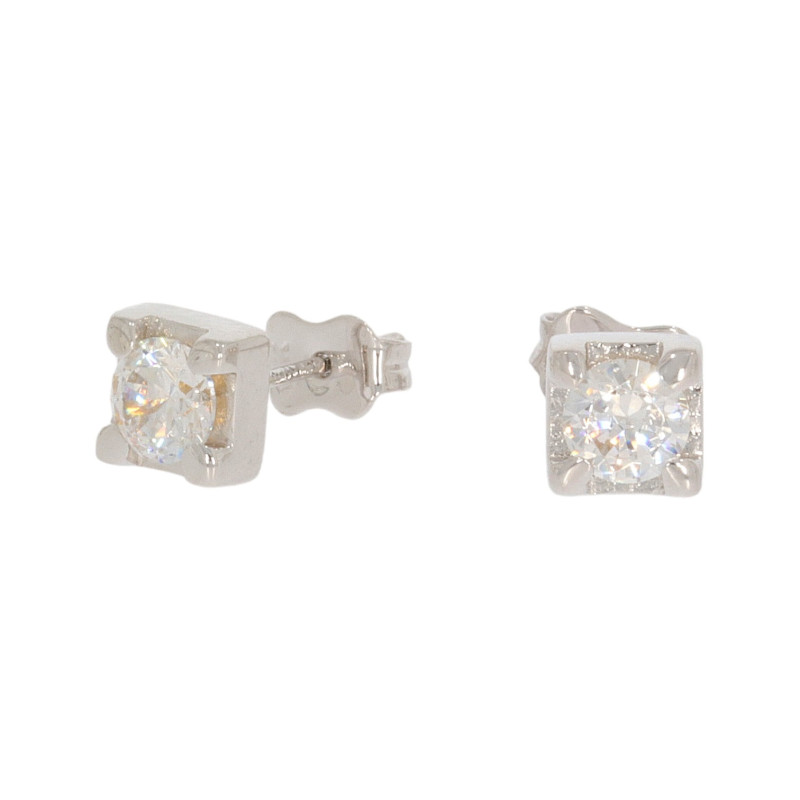 Cercei, Aur Alb, 14 k, 2.29 gr, Cod Produs: 631312 - Tezaurshop.ro
