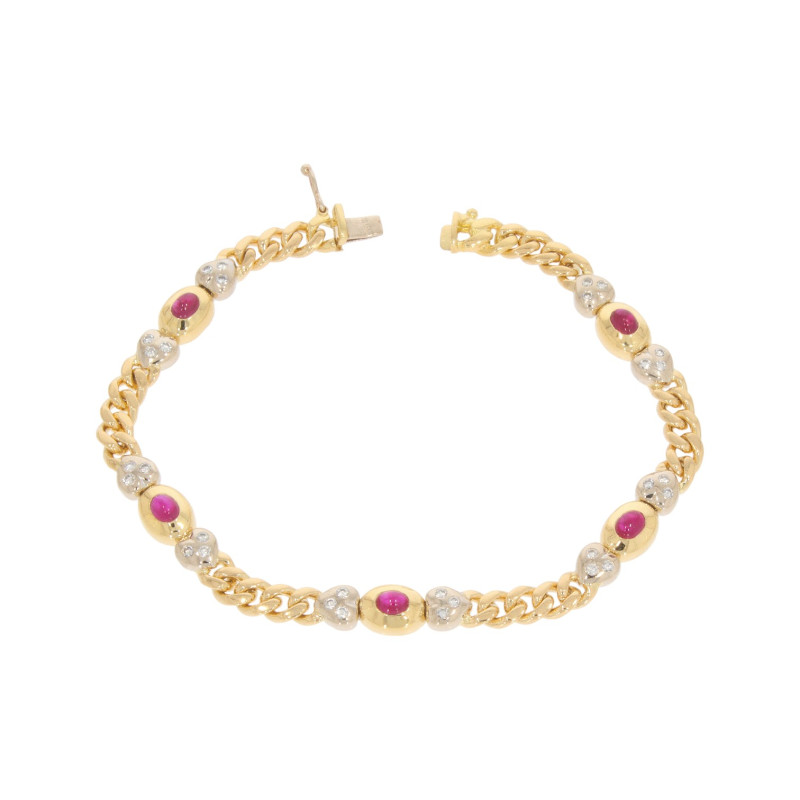 Bratara, Aur Mix, 18 k, 22.59 gr, cu Diamante, Cod Produs: 631348 - Tezaurshop.ro