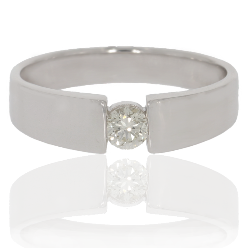 Inel Dama, Aur Alb, 14 k, 3.81 gr, cu Diamante, Cod Produs: 631387 - Tezaurshop.ro