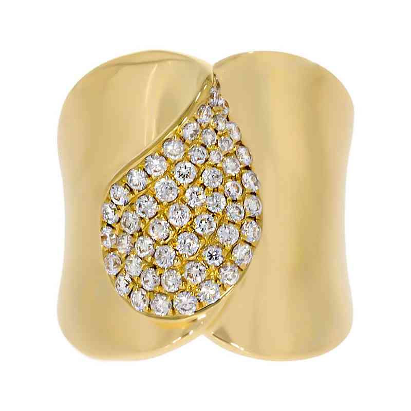 Inel Dama, Aur Galben, 18 k, 12.64 gr, cu Diamante, Cod Produs: 632600