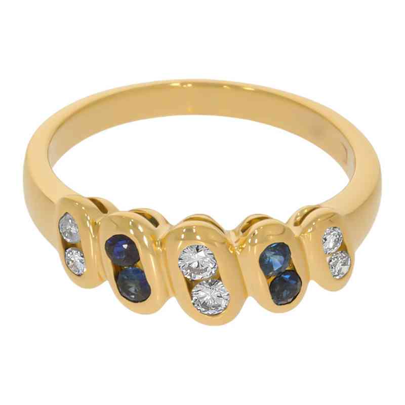 Inel Dama, Aur Galben, 18 k, 4.7 gr, cu Diamante, Cod Produs: 634404