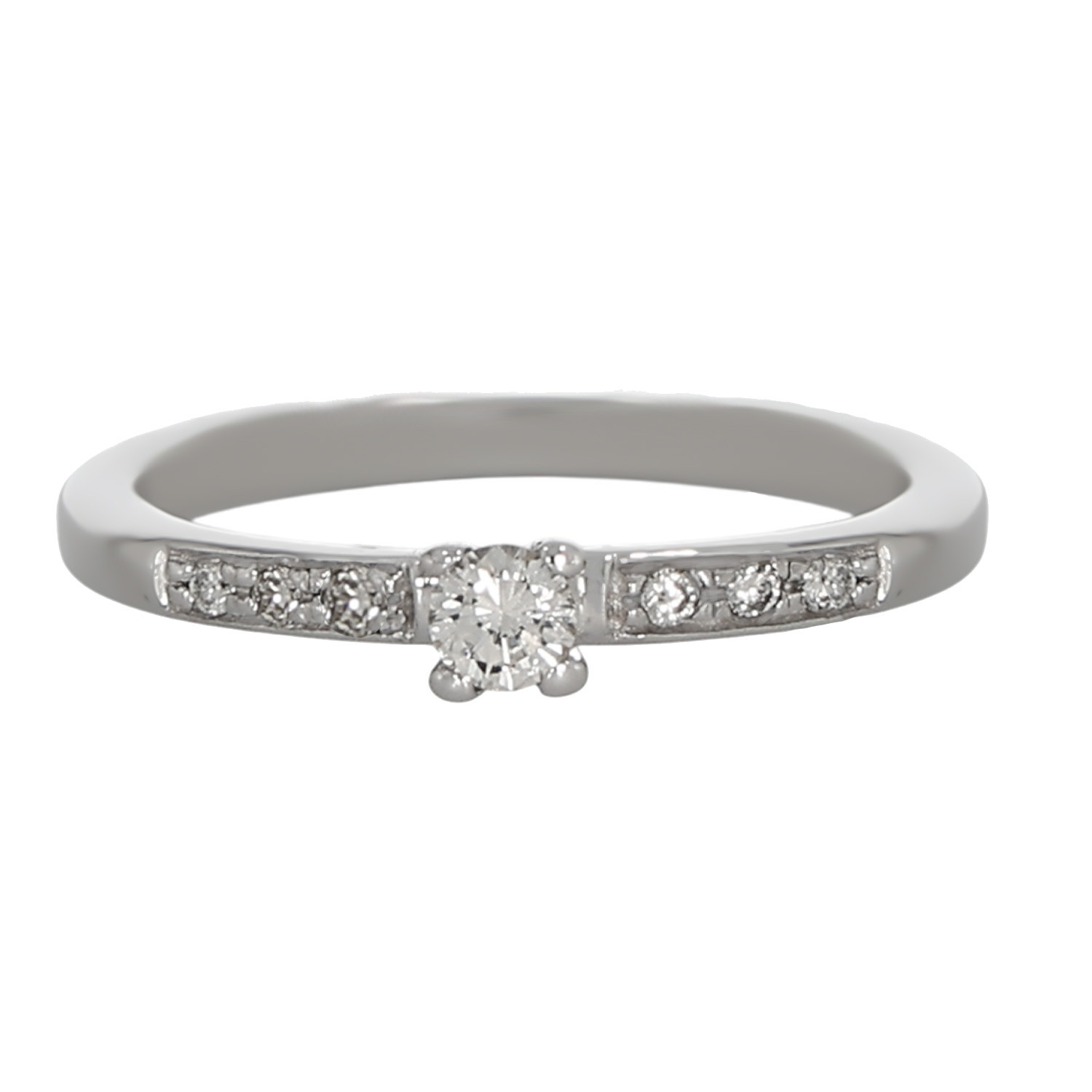 Inel Dama, Aur Alb, 14 k, 2.15 gr, cu Diamante, Cod Produs: 635125