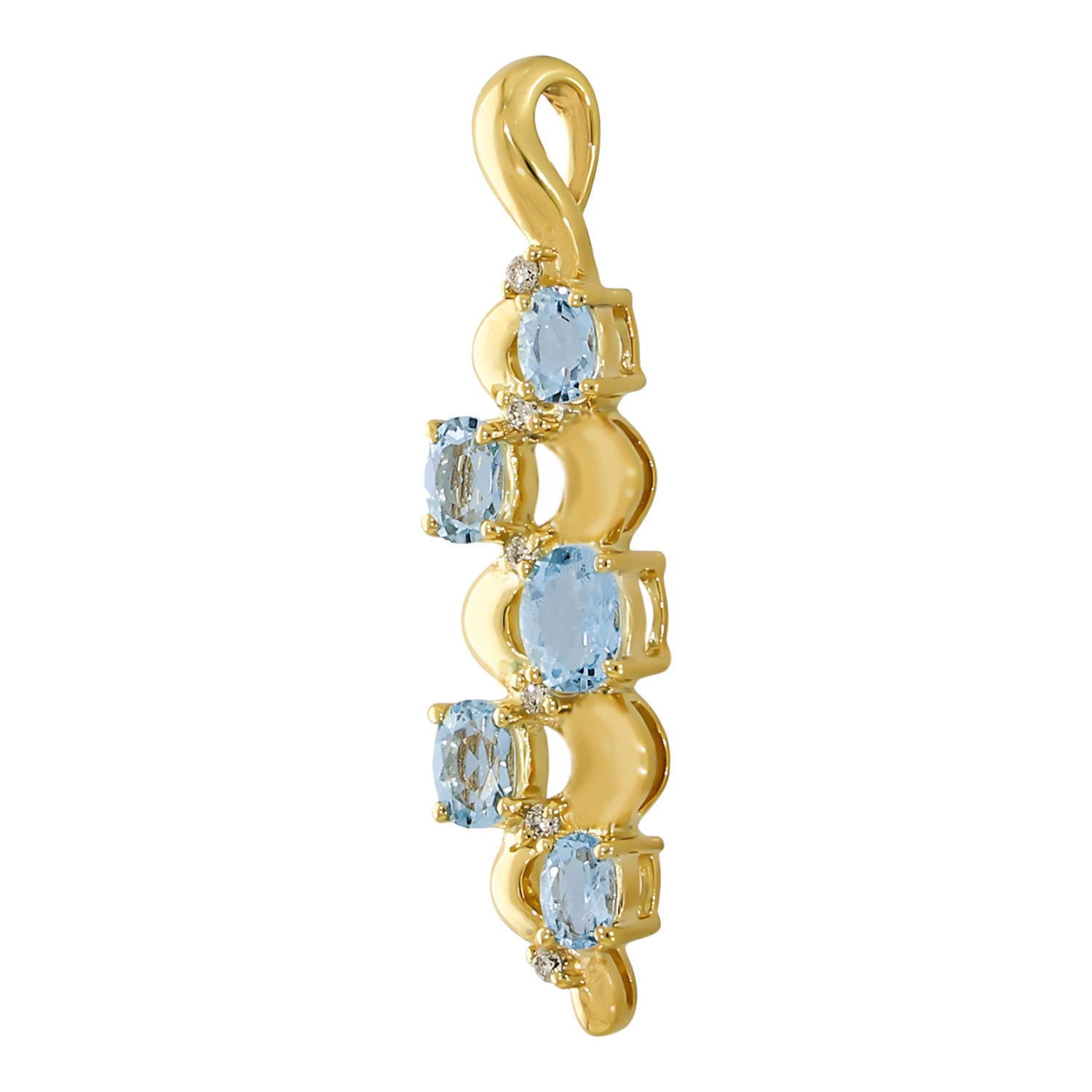Pandantiv, Aur 18 k, 3.52 gr, cu Diamante, Cod Produs: 636104