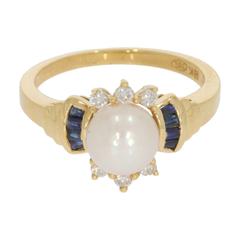 Inel Dama, Aur Galben, 18 k, 4.44 gr, cu Diamante, Cod Produs: 637235 - Tezaurshop.ro