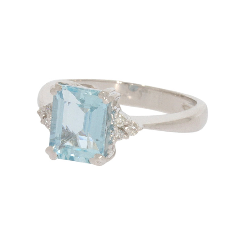 Inel Dama, Aur Alb, 18 k, 4.67 gr, cu Diamante, Cod Produs: 641128 - Tezaurshop.ro