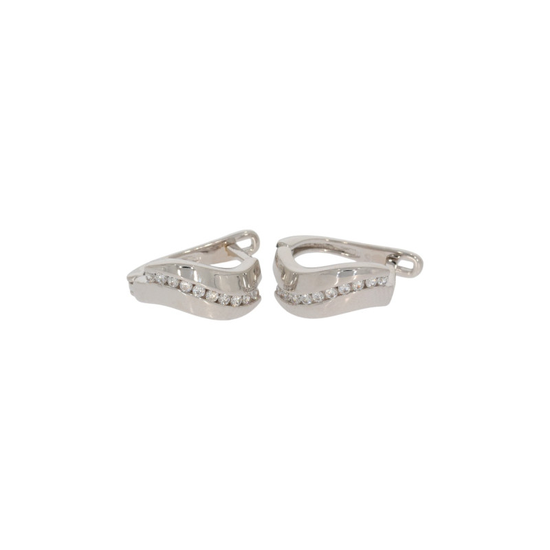 Cercei, Aur Alb, 14 k, 2.68 gr, Cod Produs: 641437 - Tezaurshop.ro