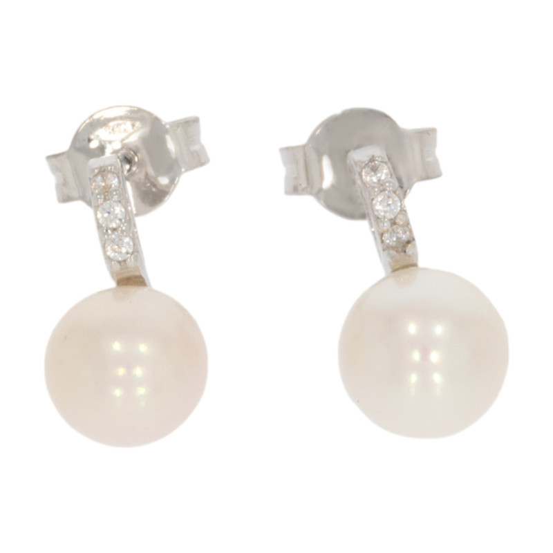 Cercei, Aur Alb, 14 k, 2.24 gr, Cod Produs: 641578 - Tezaurshop.ro