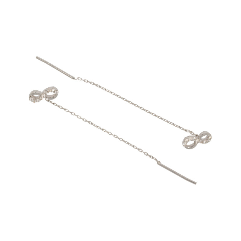 Cercei, Aur Alb, 14 k, 1.37 gr, Cod Produs: 642789 - Tezaurshop.ro