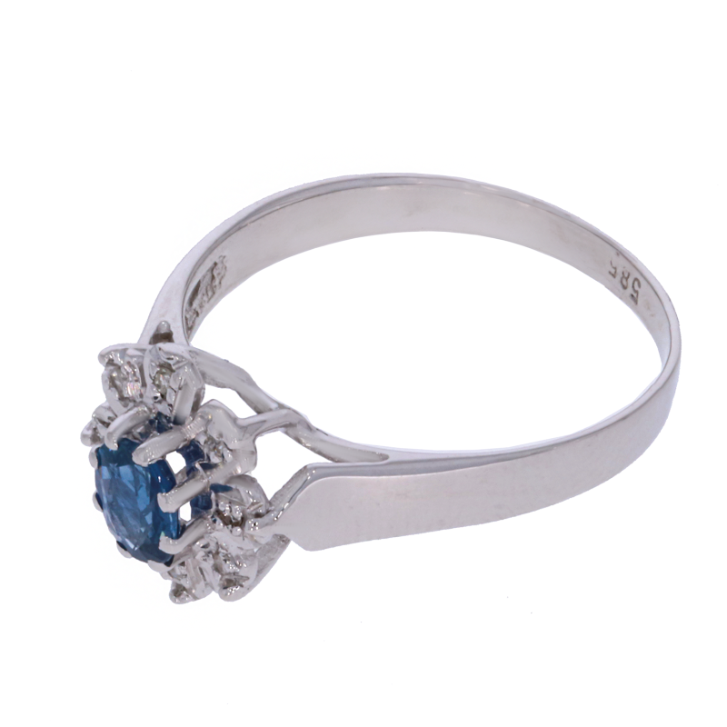 Inel Dama, Aur Alb, 14 k, 2.09 gr, cu Diamante, Cod Produs: 643538