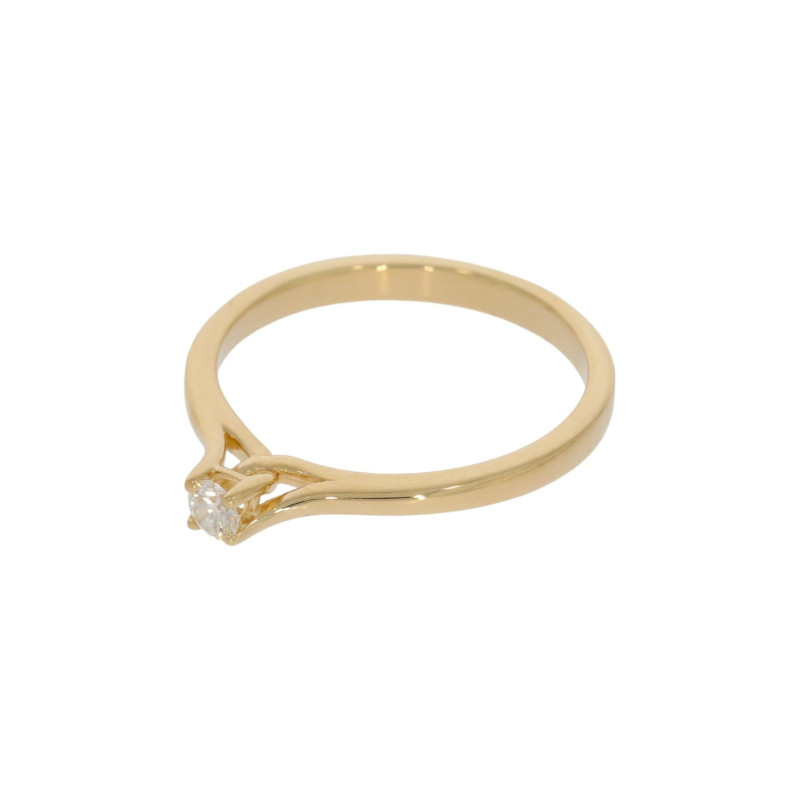 Inel Dama, Aur Galben, 14 k, 1.67 gr, cu Diamante, Cod Produs: 643815 - Tezaurshop.ro