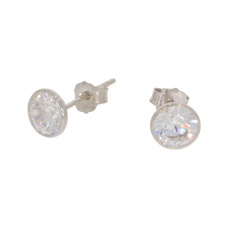 Cercei, Aur Alb, 14 k, 0.74 gr, Cod Produs: 644138 - Tezaurshop.ro