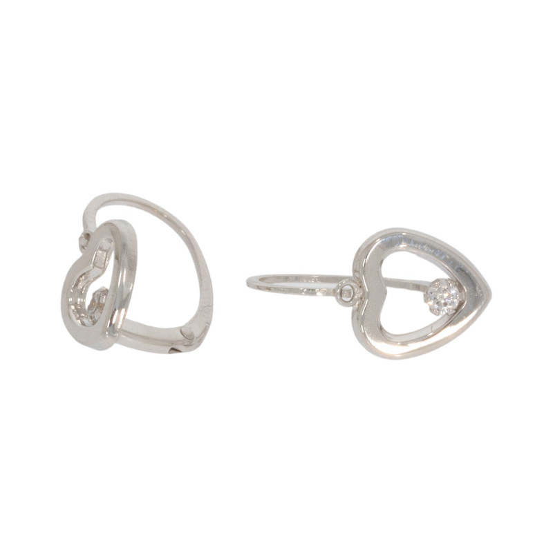 Cercei, Aur Alb, 14 k, 0.68 gr, Cod Produs: 644769 - Tezaurshop.ro