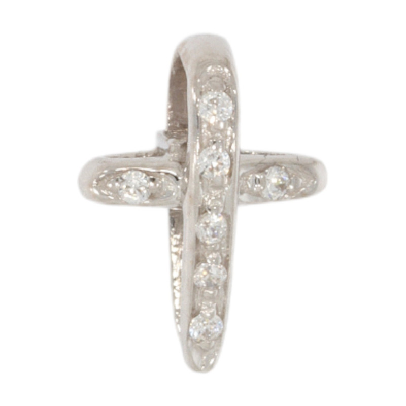 Cruce, Aur Alb, 18 k, 0.89 gr, Cod Produs: 646346 - Tezaurshop.ro