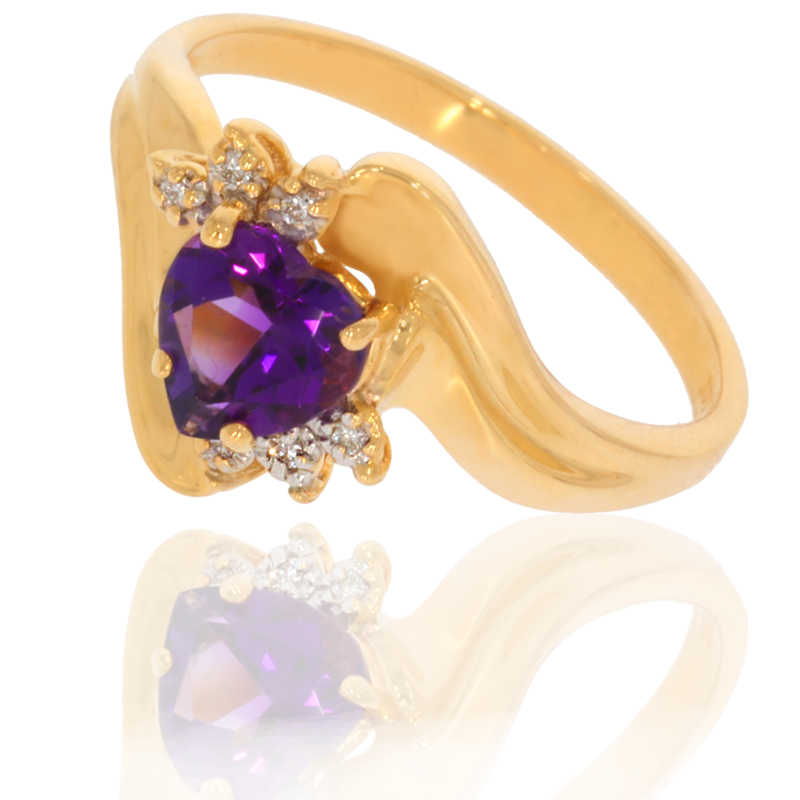 Inel Dama, Aur Galben, 14 k, 3 gr, cu Diamante, Cod Produs: 646594 - Tezaurshop.ro