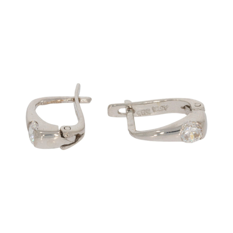 Cercei, Aur Alb, 14 k, 2.03 gr, Cod Produs: 646766 - Tezaurshop.ro