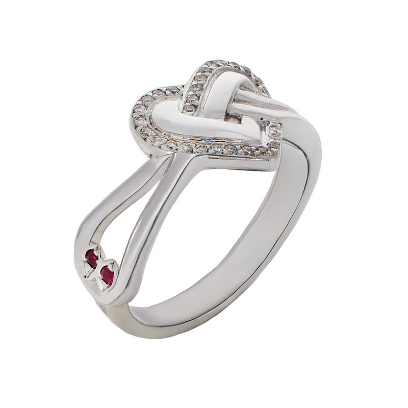 Inel, Aur Alb, 18 k, 4.7 gr, cu Diamante, Cod Produs: 647145