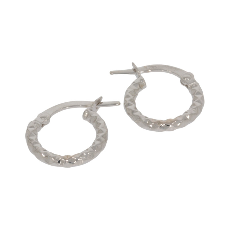 Cercei, Aur Alb, 18 k, 0.84 gr, Cod Produs: 648299 - Tezaurshop.ro