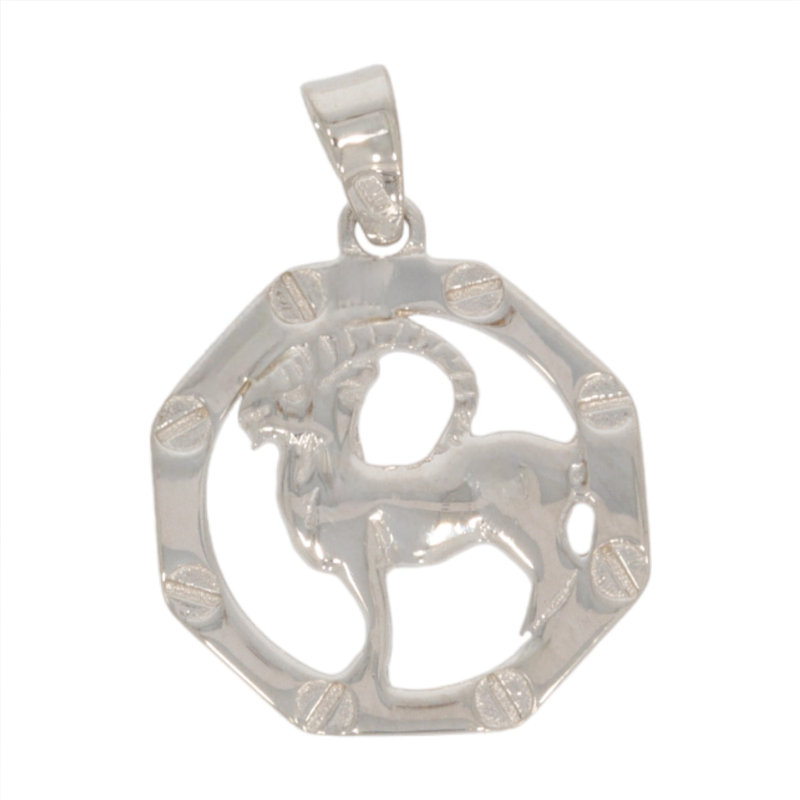 Pandant Horoscop, Aur Alb, 14 k, 0.73 gr, Cod Produs: 648533 - Tezaurshop.ro