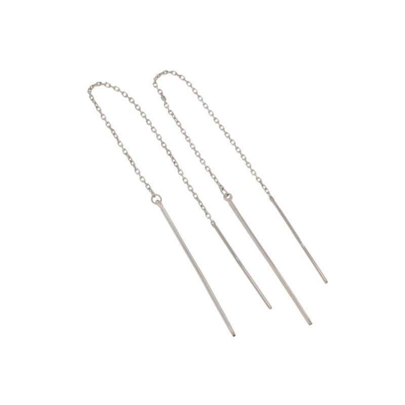 Cercei, Aur Alb, 14 k, 0.94 gr, Cod Produs: 650377 - Tezaurshop.ro