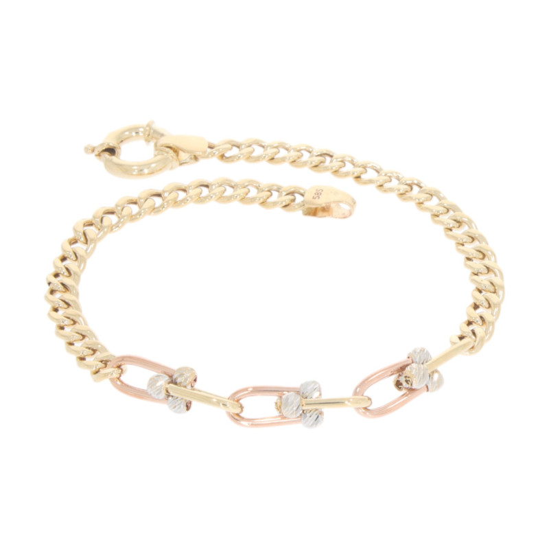 Bratara, Aur Mix, 14 k, 5.3 gr, Cod Produs: 651276 - Tezaurshop.ro
