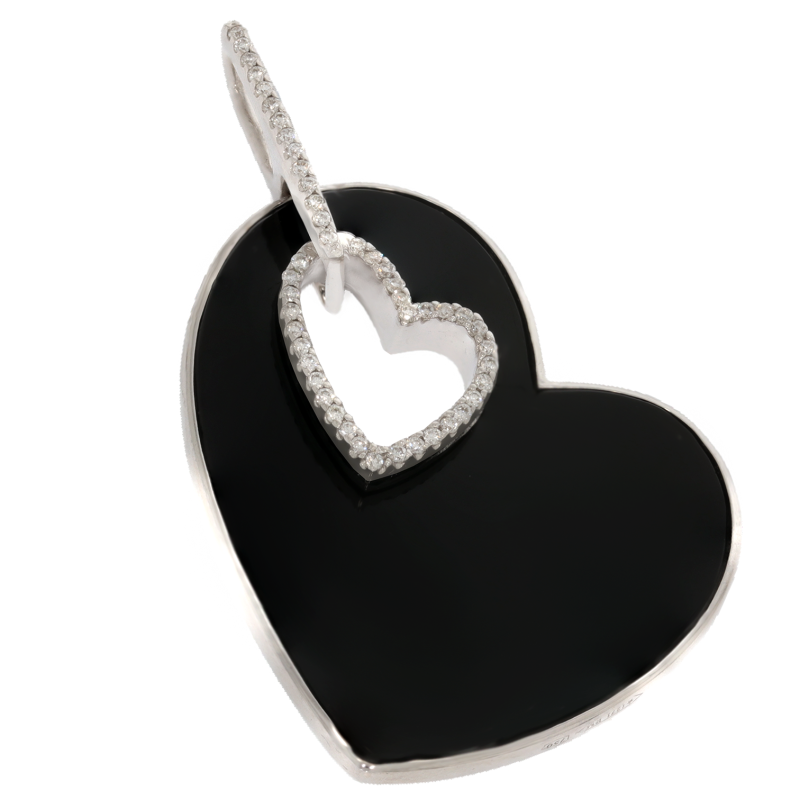 Pandantiv, Aur Alb, 18 k, 5.53 gr, cu Diamante, Cod Produs: 655924 - Tezaurshop.ro