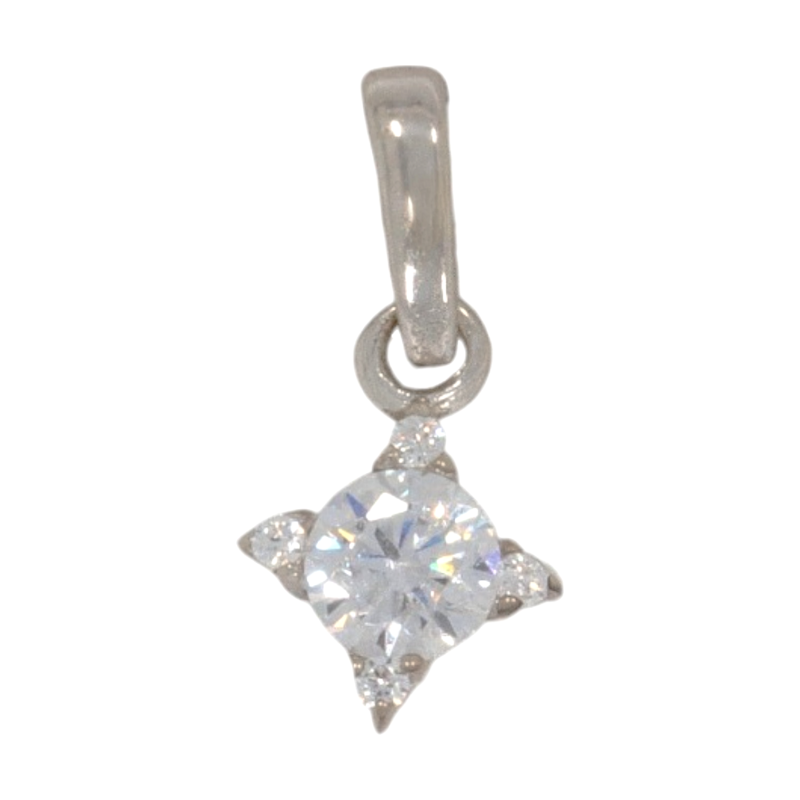 Pandantiv, Aur Alb, 18 k, 0.53 gr, Cod Produs: 657018 - Tezaurshop.ro