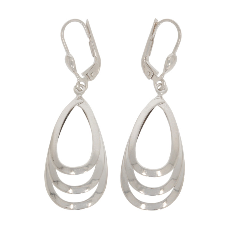 Cercei, Aur Alb, 14 k, 2.97 gr, Cod Produs: 658989 - Tezaurshop.ro