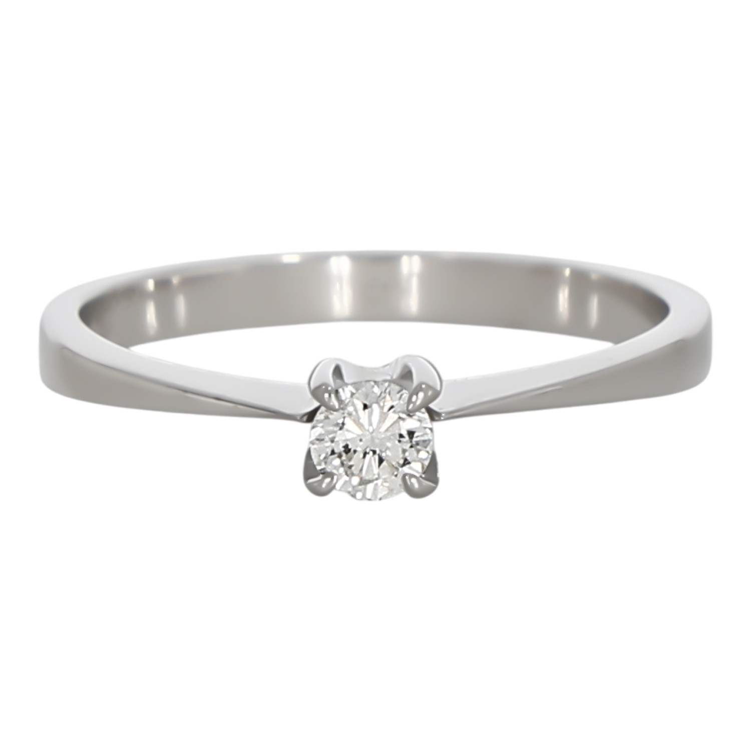Inel Dama, Aur Alb, 18 k, 2.14 gr, cu Diamante, Cod Produs: 659317