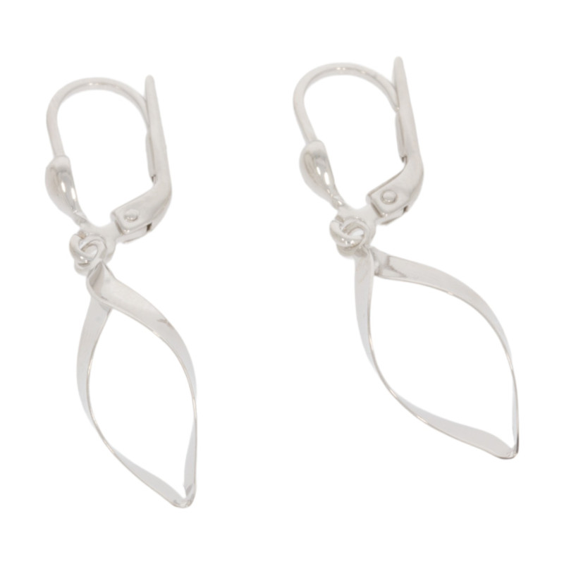 Cercei, Aur Alb, 14 k, 1.89 gr, Cod Produs: 659734 - Tezaurshop.ro