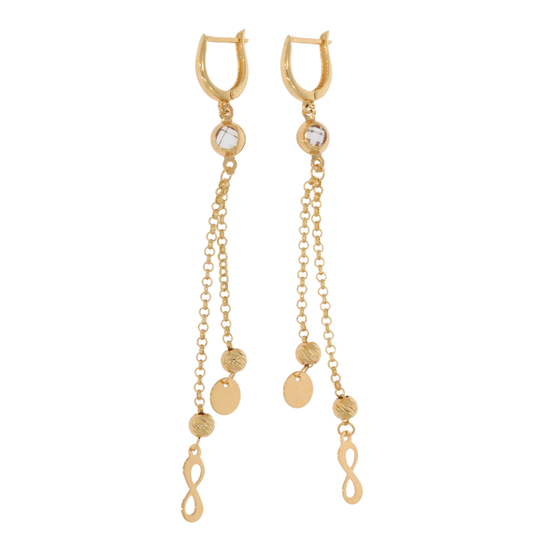 Cercei, Aur Galben, 14 k, 3.31 gr, Cod Produs: 660657 - Tezaurshop.ro
