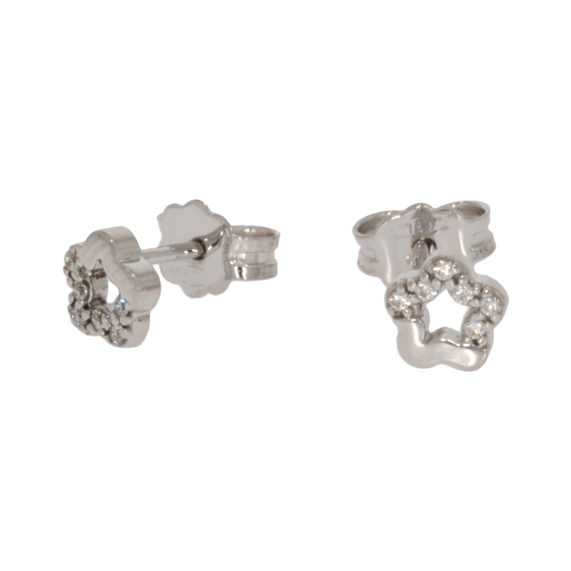 Cercei, Aur Alb, 18 k, 1.22 gr, Cod Produs: 661012 - Tezaurshop.ro