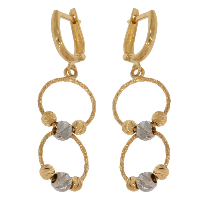 Cercei, Aur Mix, 14 k, 2.93 gr, Cod Produs: 661108 - Tezaurshop.ro