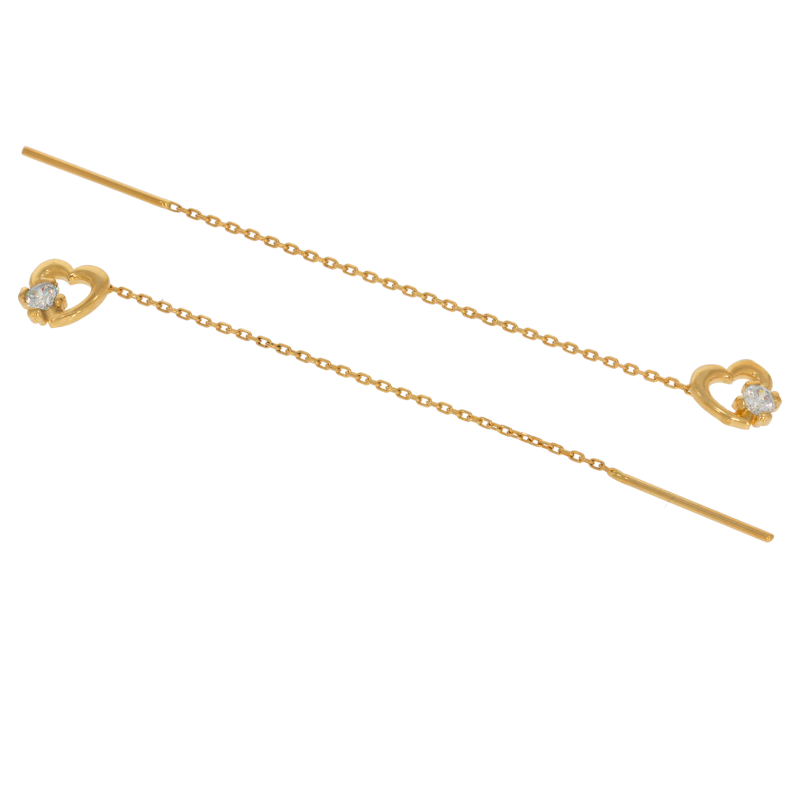 Cercei, Aur Galben, 14 k, 1.37 gr, Cod Produs: 661167 - Tezaurshop.ro