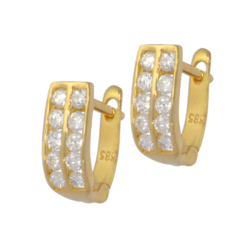 Cercei, Aur Galben, 14 k, 1.96 gr, Cod Produs: 661274 - Tezaurshop.ro