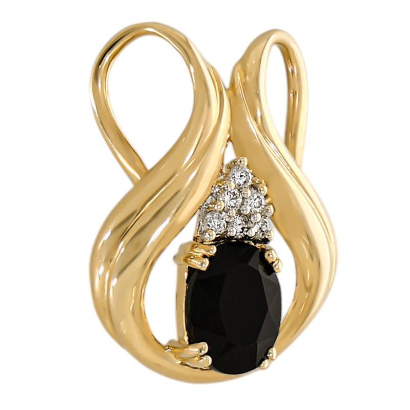 Pandantiv, Aur Galben, 14 k, 3.27 gr, cu Diamante, Cod Produs: 661356