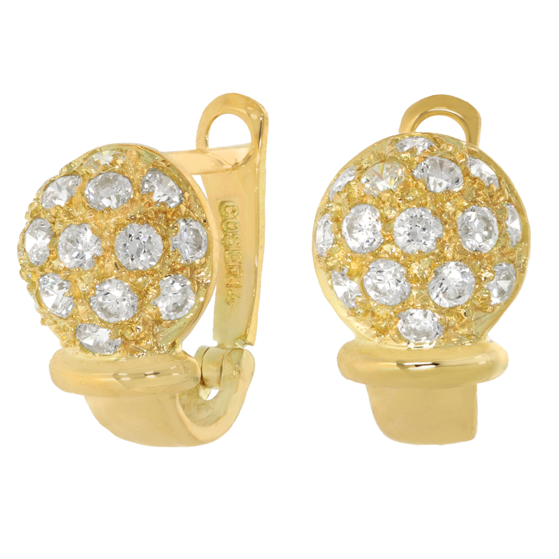 Cercei, Aur Galben, 14 k, 4.59 gr, Cod Produs: 661443 - Tezaurshop.ro
