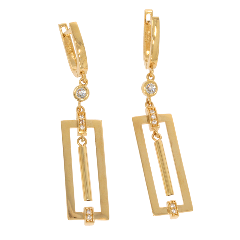 Cercei, Aur Galben, 14 k, 4.33 gr, Cod Produs: 661666 - Tezaurshop.ro