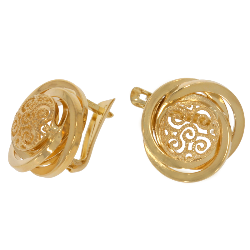 Cercei, Aur Galben, 14 k, 3.93 gr, Cod Produs: 661710 - Tezaurshop.ro